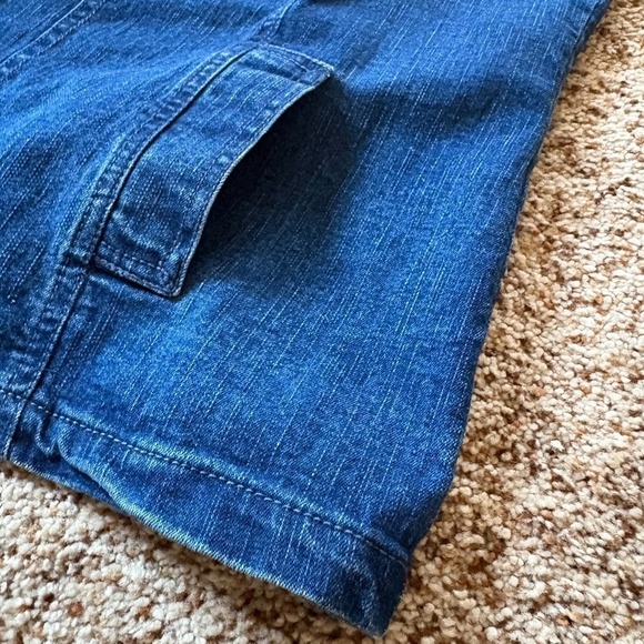 Crystal Fashions Women's Blue Denim Vest Size 14 Jean Embroidered Vtg Y2K Retro - Picture 9 of 14